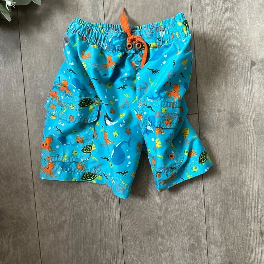 Mountain Warehouse Toddler Boy’s Ocean Adventure Blue Vibrant Swim Trunks